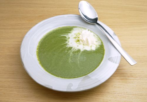 Spinat[-]creme-Suppe