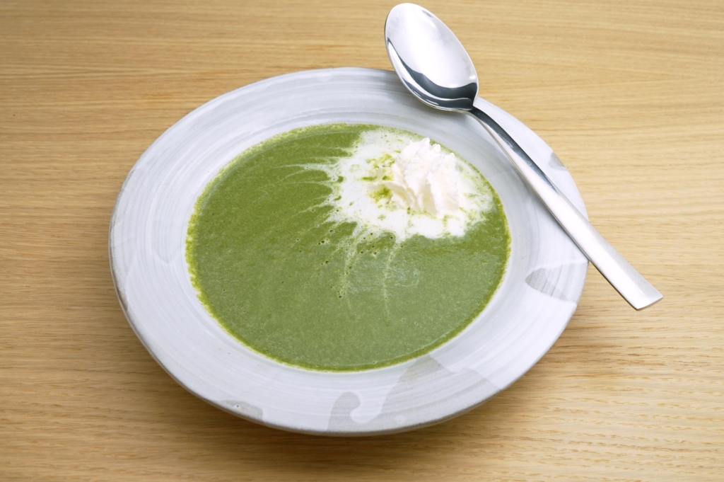 Spinat[-]creme-Suppe