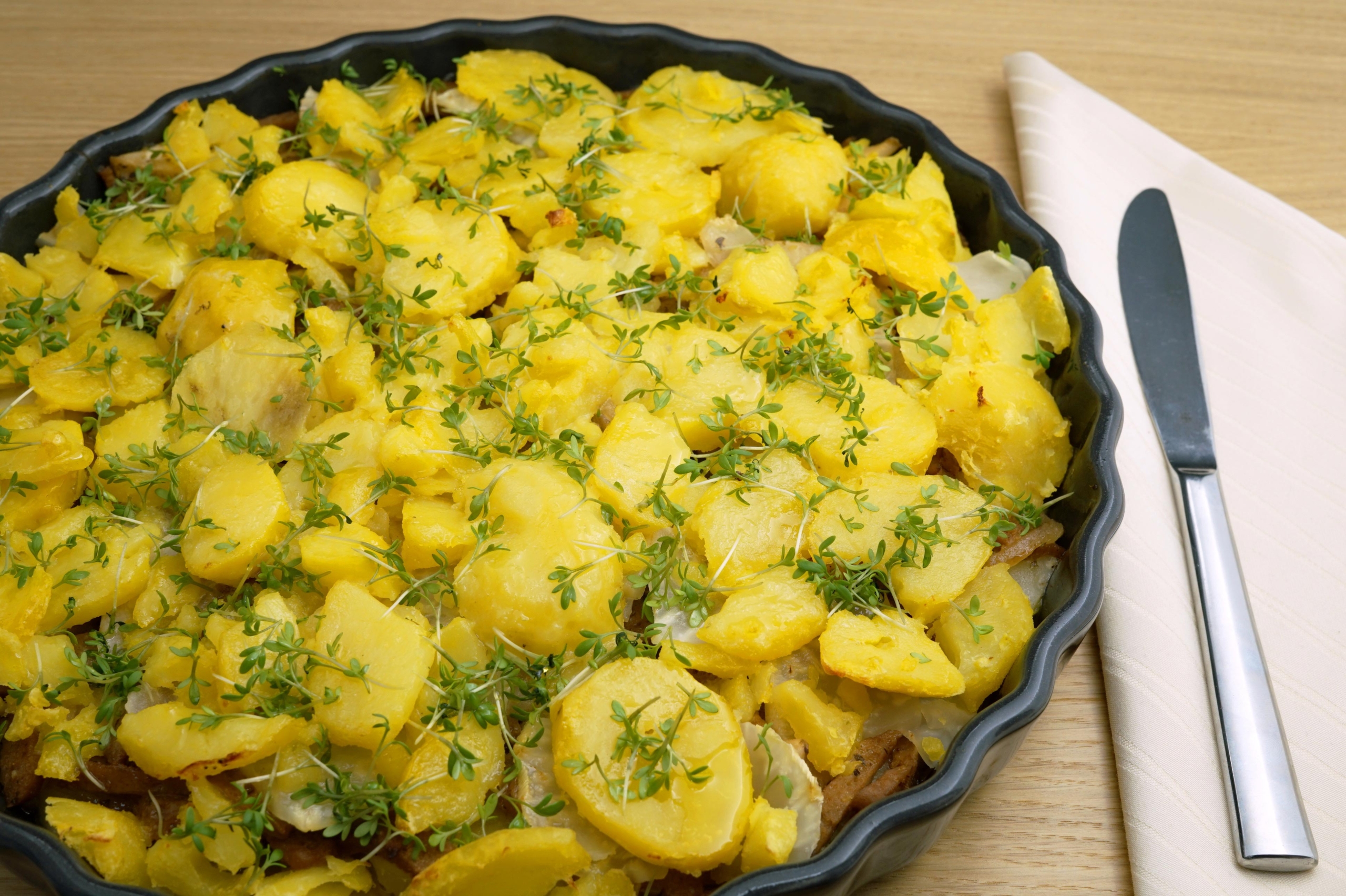 Kartoffel-Seitan-Auflauf