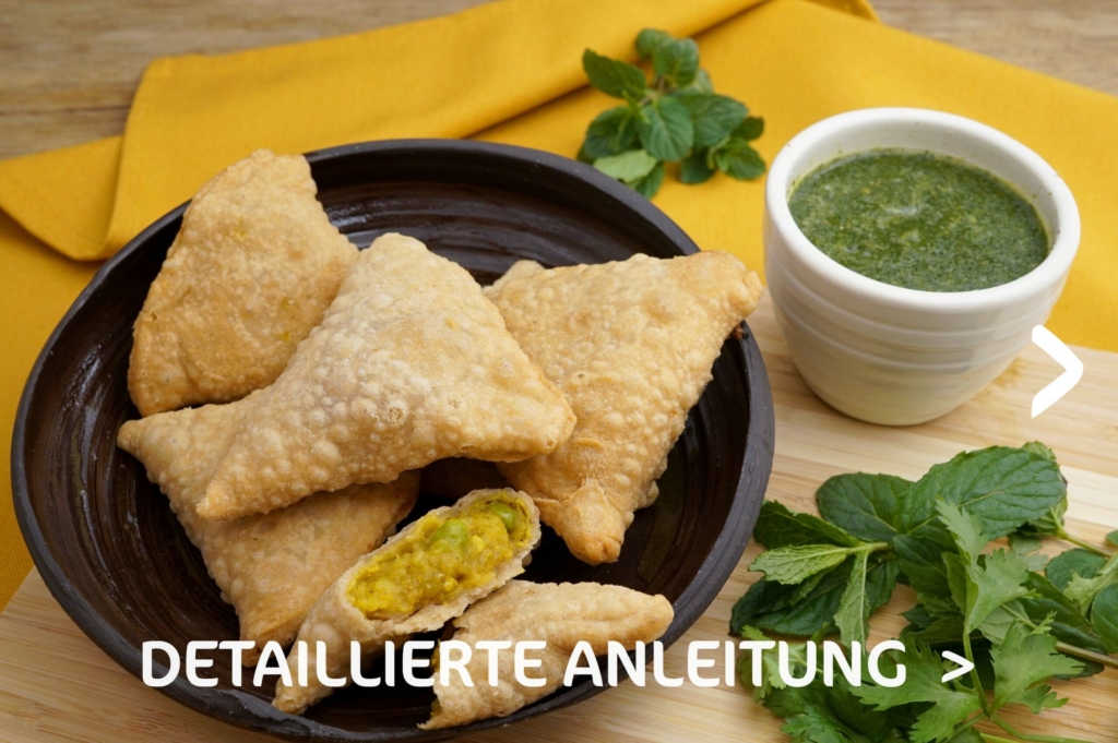 Samosas – Indische Teigtaschen mit Sesamöl