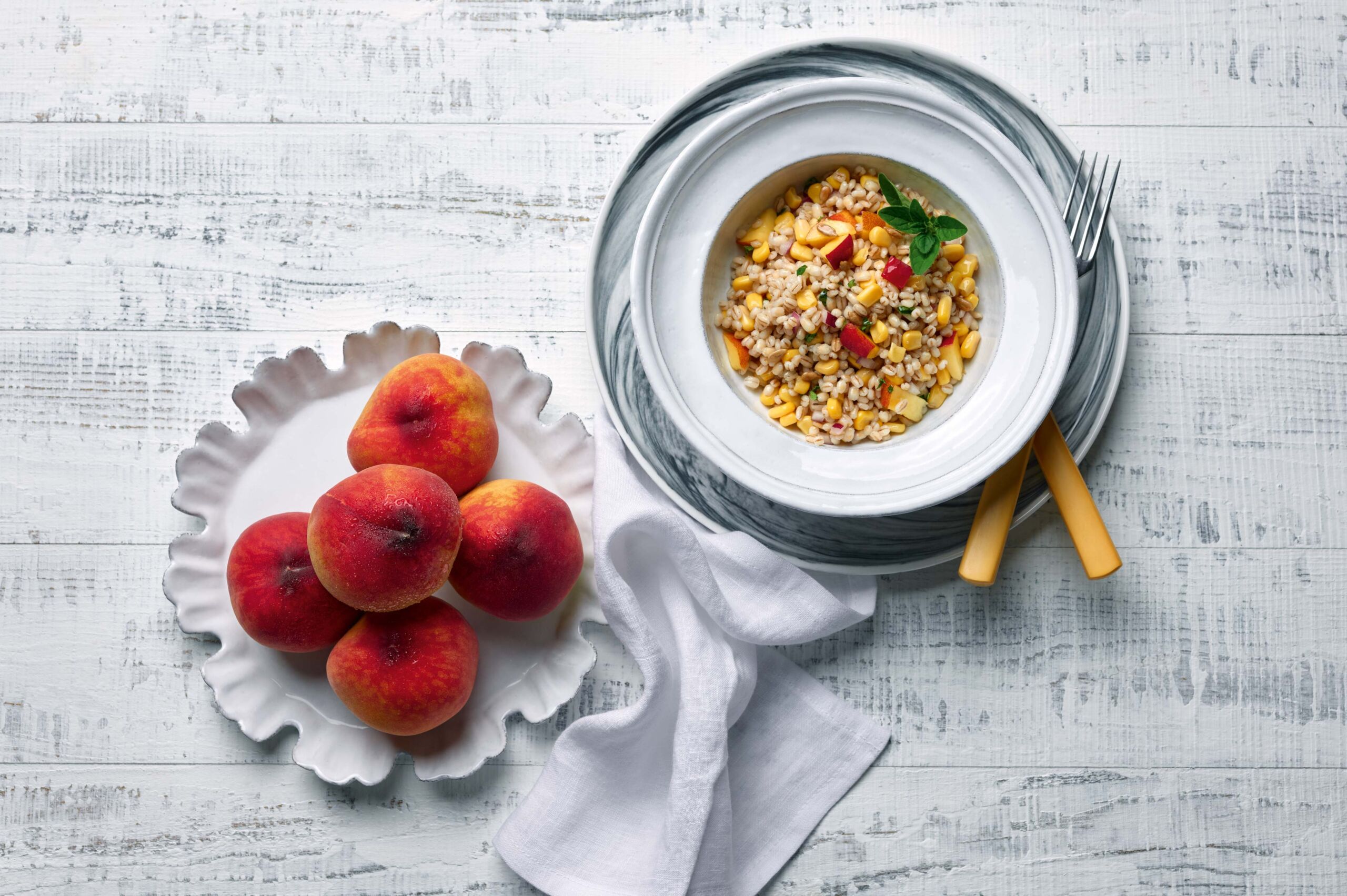 Fruchtiger Maissalat mit Rollgerste
