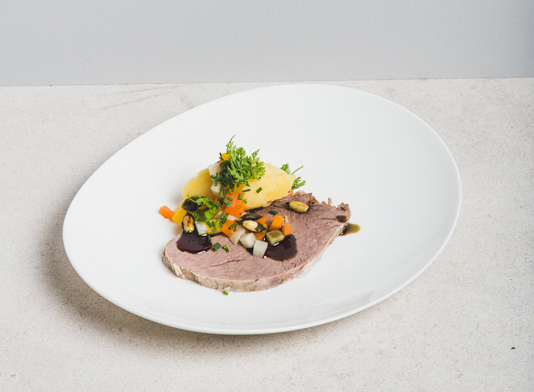 Tafel[-]spitz mit Kürbiskernöl