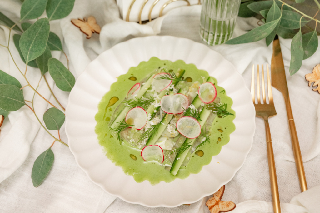 Seesaibling mit Gurken-Verjus-Marinade
