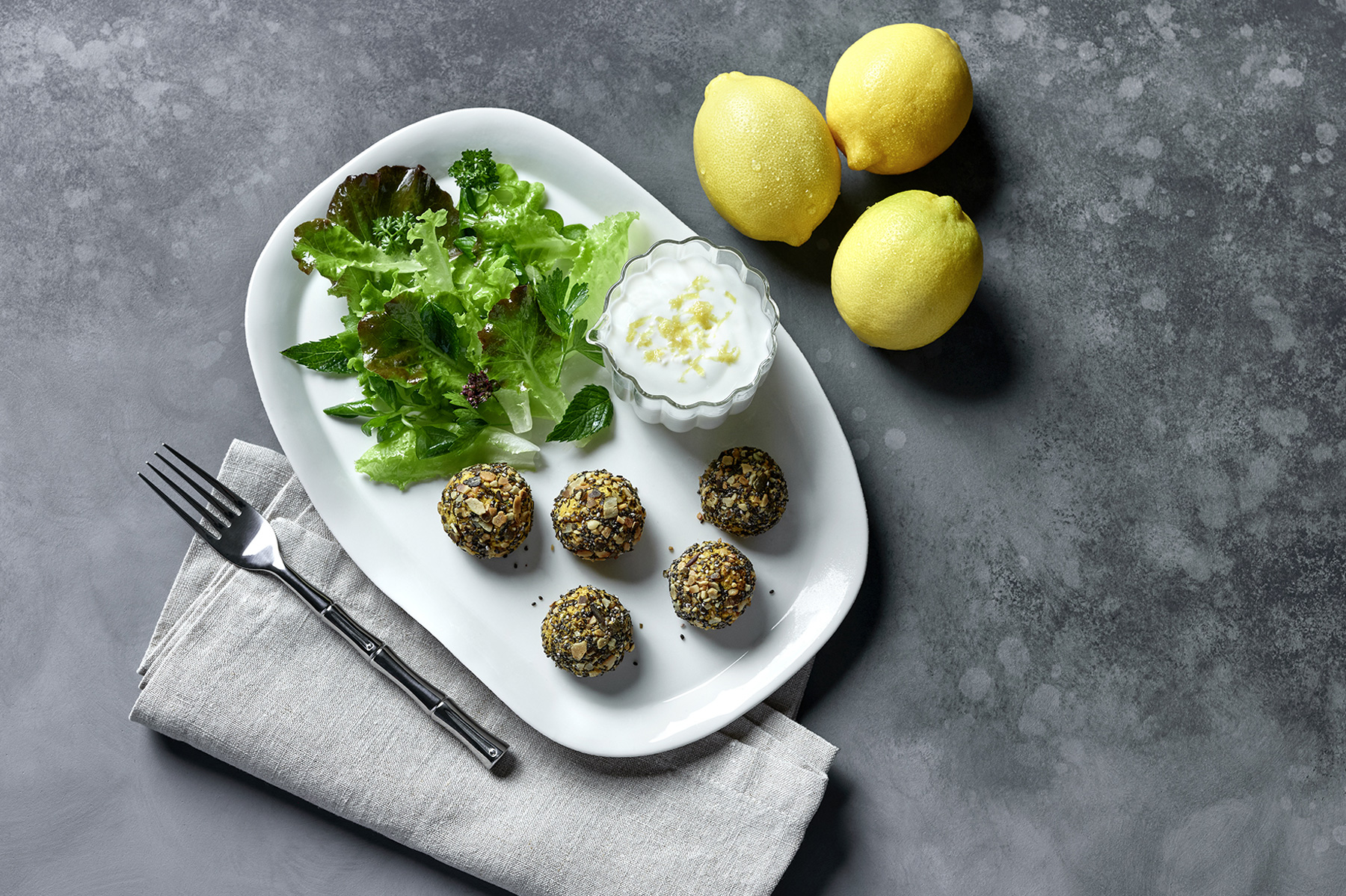 Falafel mit Zitronen-Joghurt